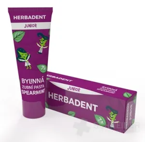 HERBADENT JUNIOR Bylinná zubná pasta SPEARMINT