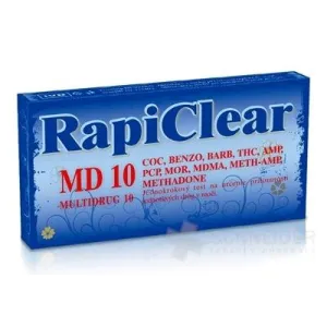 RapiClear MD 10 (MULTIDRUG 10) IVD, 1x1 ks test drogový na samodiagnostiku