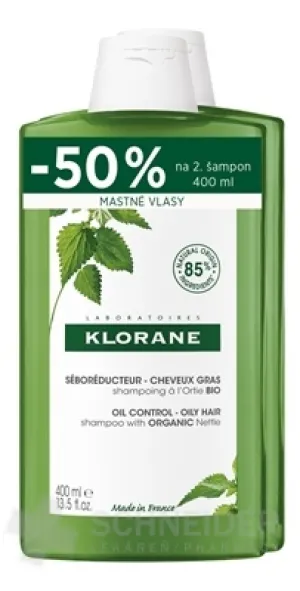 KLORANE SHAMPOOING à l'Ortie BIO (DUO)