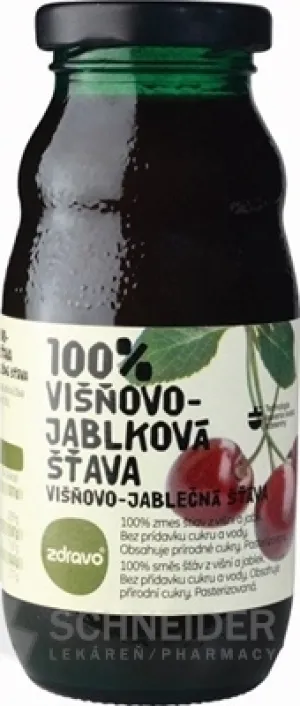 zdravo 100% VIŠNOVO-JABLKOVÁ ŠŤAVA