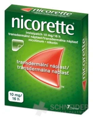 Nicorette® invisipatch 10 mg/16 h, transdermálna náplasť