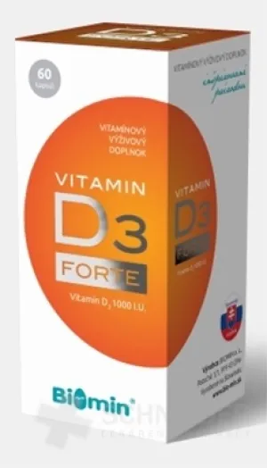 BIOMIN VITAMIN D3 FORTE 1000 I.U.