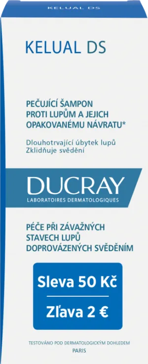 Ducray Kelual DS liečebný šampón proti lupinám 100ml