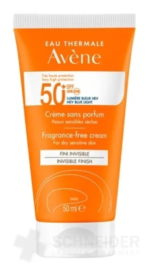 AVENE KRÉM bez parfumácie SPF50+ INVISIBLE FINISH