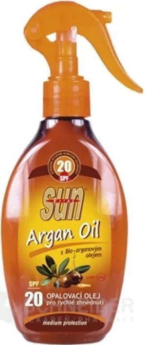 SUN ARGAN OIL opaľovací OLEJ SPF 20