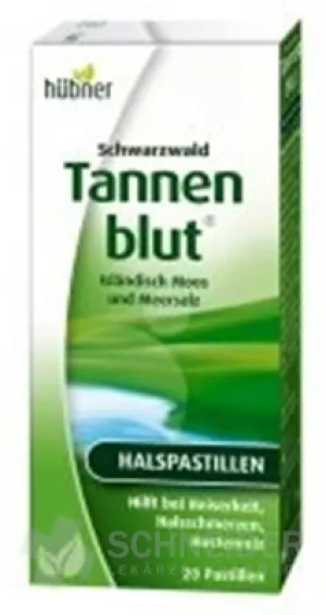 Schwarzwald Tannenblut pastilky na hrdlo