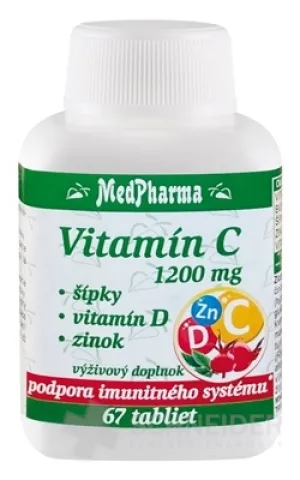 MedPharma Vitamín C 1200 mg - šípky, vit. D, zinok