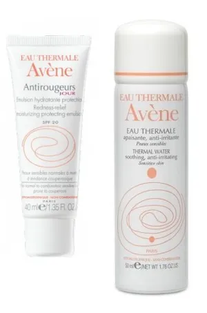 Avene Antirougeurs hydratačná ochranná emulzia + Avene termálna voda