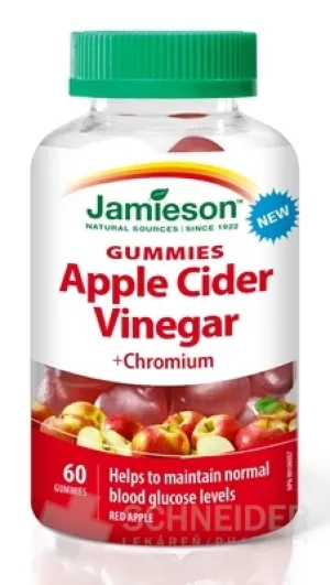 JAMIESON JABLČNÝ OCOT S CHRÓMOM GUMMIES
