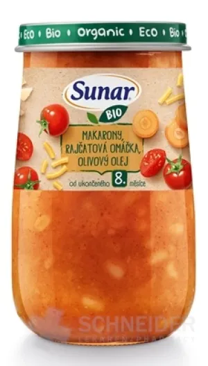 Sunar BIO príkrm MAKARÓNY PARADAJKOVÁ OMÁČKA