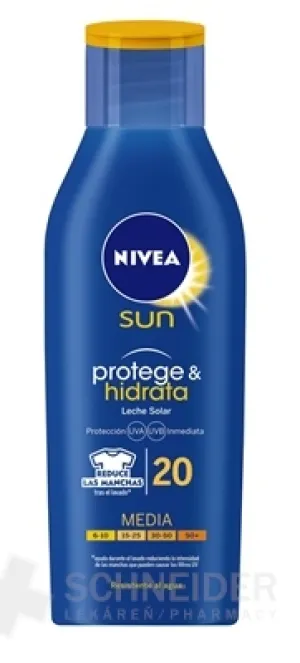 NIVEA SUN Hydratačné mlieko na opaľovanie OF20