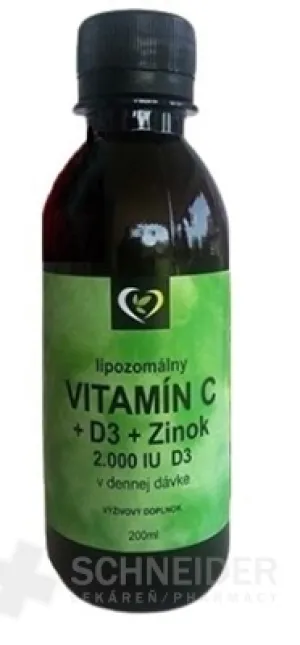 Lipozomálny VITAMÍN C+D3+Zinok - Zdravý svet