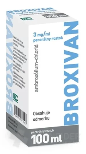 BROXIVAN 3 mg/ml perorálny roztok