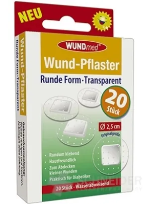 WUNDmed Kruhová náplasť Transparentná