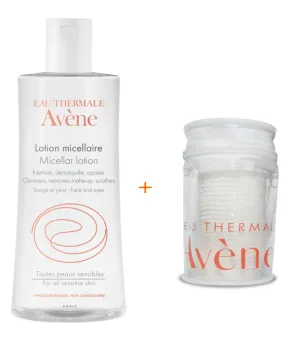 Avene Micelárna voda 400ml + odličovacie tampóny
