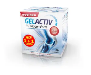 GelActiv 3-Collagen Forte 60 cps. Akcia 1+1 zadarmo