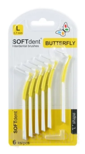 Medzizubné kefky SOFTdent Butterfly L 0,7 mm