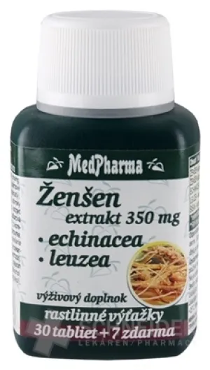 MedPharma ŽENŠEN 350 mg + Echinacea + Leuzea