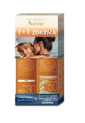 Avene Sprej SPF 30 200ml + Sprej pre deti SPF 50+ 200ml