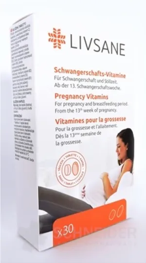 LIVSANE Vitamíny pre tehotné a dojčiace matky