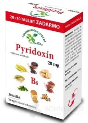 HerbVitea PYRIDOXÍN 20 mg