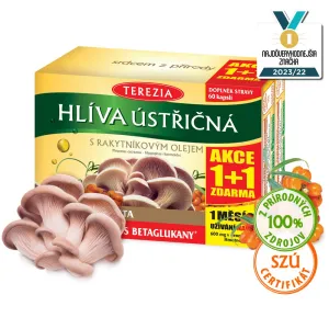 TEREZIA HLIVA USTRICOVITÁ S RAKYTNÍKOVÝM OLEJOM  60 +60 cps