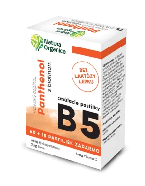 Natura Organica Panthenol 40 mg s biotínom 75tbl