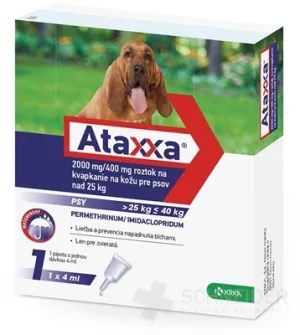 Ataxxa 2000 mg/400 mg (psy nad 25 kg)