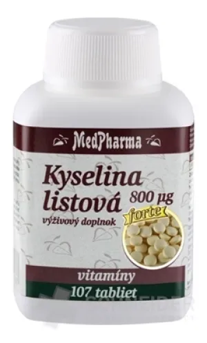 MedPharma KYSELINA LISTOVÁ 800 µg forte