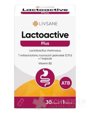 LIVSANE Laktoaktívne kapsuly Plus Vitamin B2