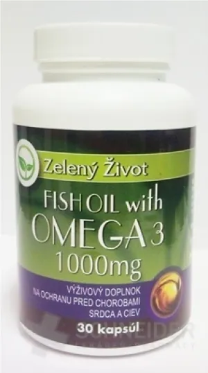 Zelený Život FISH OIL s OMEGA 3 1000 mg