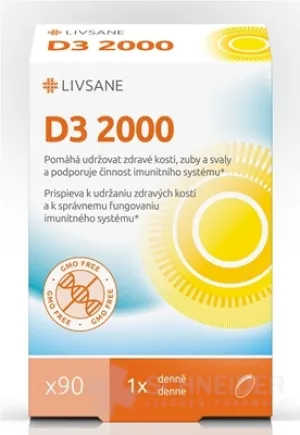 LIVSANE Vitamín D3 2000 IU