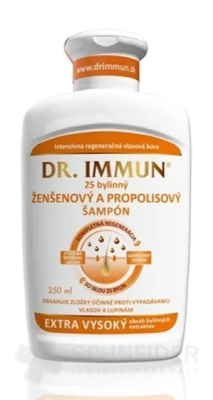 DR. IMMUN Ženšeňový a propolisový šampón