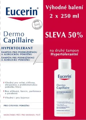 Eucerin DermoCapillaire šampón hypertolerantný 1+1