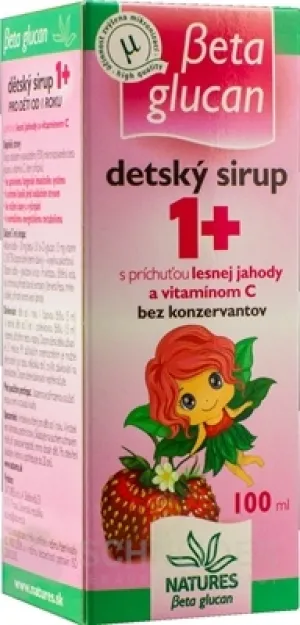 NATURES BETA GLUCAN DETSKÝ SIRUP 1+