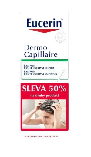 Eucerin Dermocapillaire šampón proti suchým lupinám 2x250ml