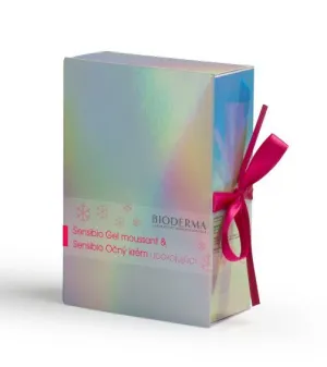 Bioderma Vianoce Sensibio Gel moussant 200ml + Očný 15ml