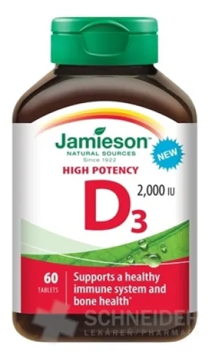 JAMIESON VITAMÍN D3 2000 IU