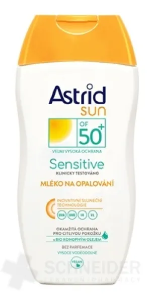 ASTRID SUN SENSITIVE Mlieko na opaľovanie OF 50+