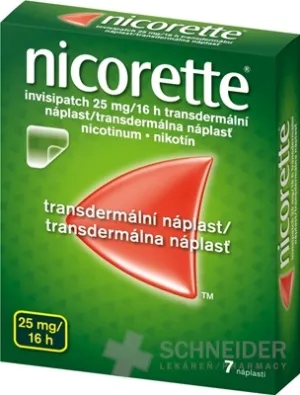 Nicorette® invisipatch 25 mg/ 16 h transdermálna náplasť