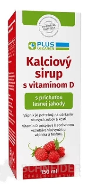 PLUS LEKÁREŇ Kalciový sirup s vitamínom D