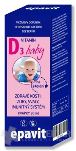 EPAVIT Vitamín D3 baby