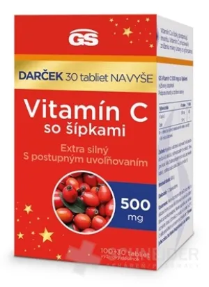 GS Vitamín C 500 mg so šípkami darček2023