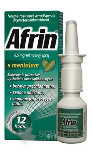 Afrin 0,5 mg/ml nosový sprej s mentolom
