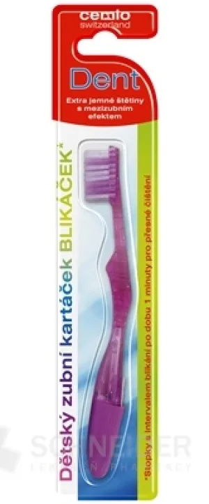 Cemio Dent Soft zubná kefka BLIKÁČEK