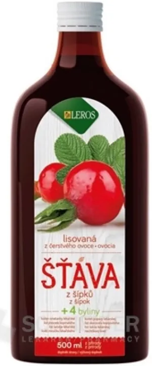 LEROS Funkčná ŠŤAVA šípka + 4 byliny