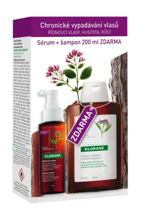 KLORANE Force tri-active 100 ml + šampon chinin 200 ml ZDARMA