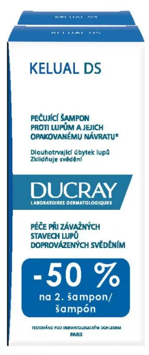 Ducray Kelual DS liečebný šampón proti lupinám 2x100ml