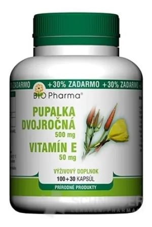BIO Pharma Pupalka dvojročná 500 mg, Vit. E 50 mg