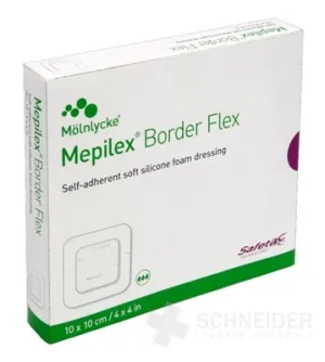 KRYTIE NA RANY SILIKÓNOVÉ MEPILEX BORDER FLEX 10 X 10 CM